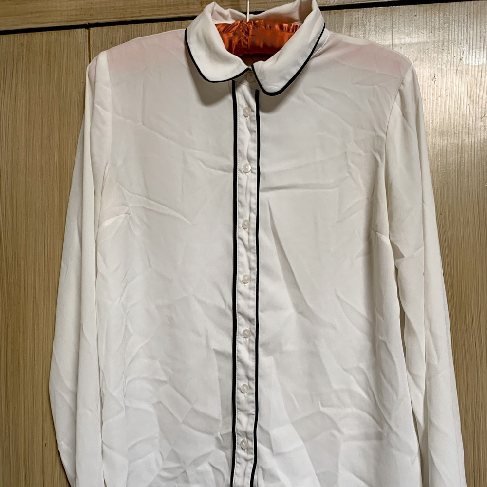 Sheer button up blouse